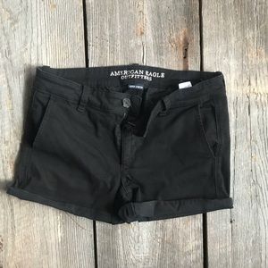 Black American Eagle Midi Shorts Size 10